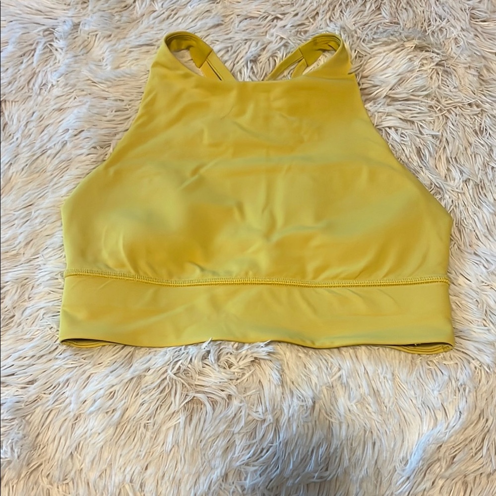 Yellow Sports Bra Lululemon